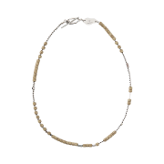 Riomeu Silver Serpeggiante Toggle Bar Necklace
