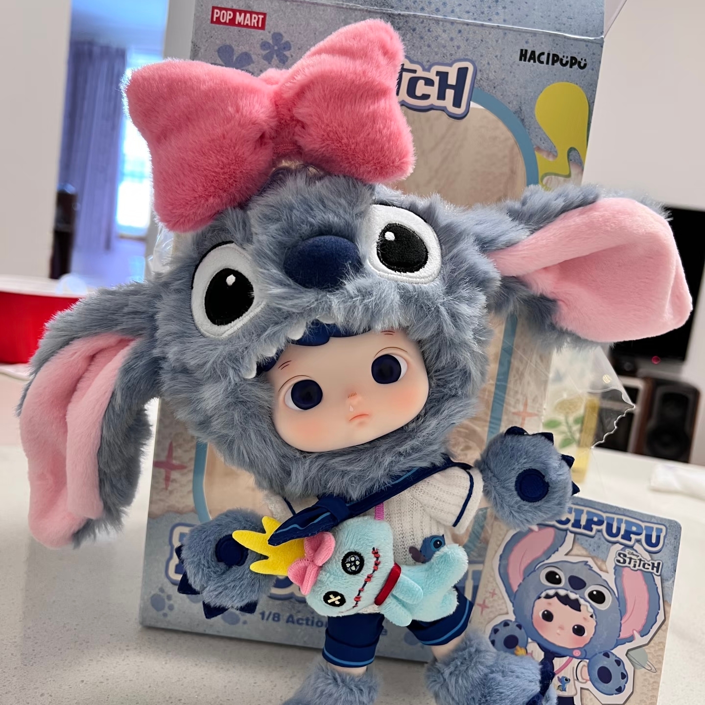 Pop Mart Hacipupu Stitch 1/8 BJD 착용 스타일 - 2