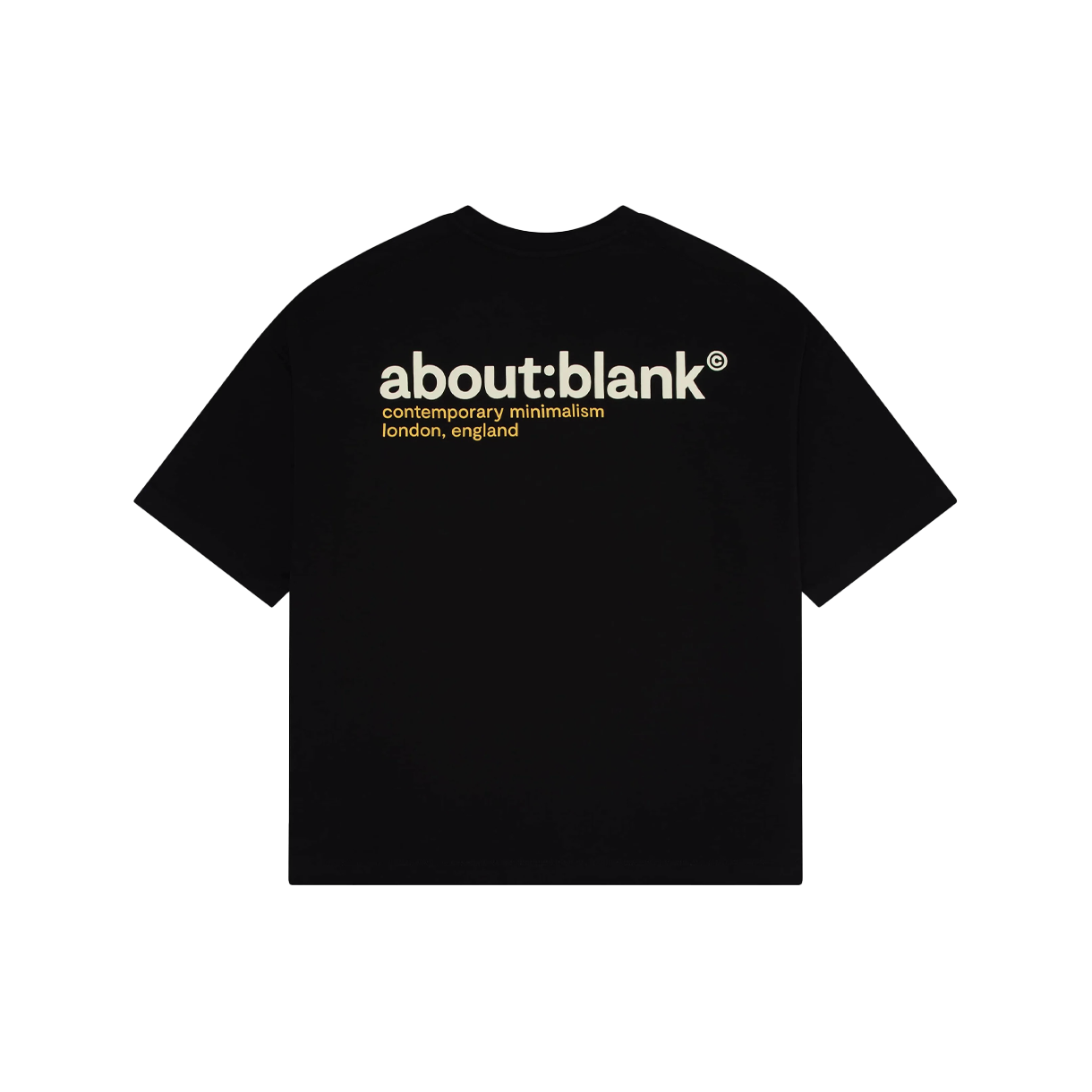 [KREAM 단독] 어바웃 블랭크 콜렉션 티셔츠 블랙 화이트 옐로우 - 26SS([KREAM 단독] About:Blank Collection T-Shirt Black White Yellow - 26SS) - 2