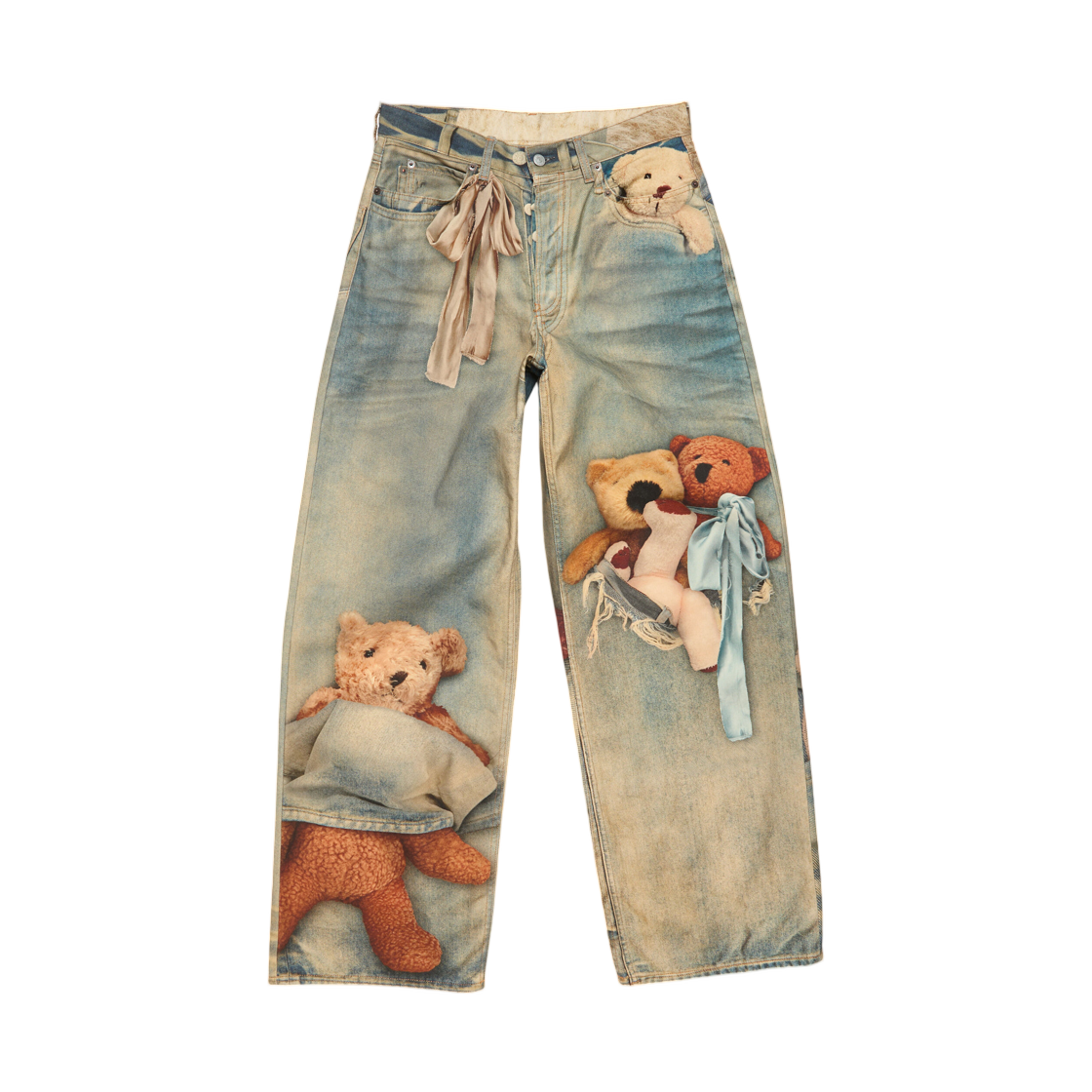 CK0138-AUZ Acne Studios Loose Fit Jeans 1981 Mid Blue