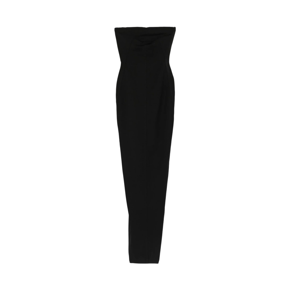 RP02E4524-WST-09 (W) Rick Owens Strapless Bodycon Dress Black