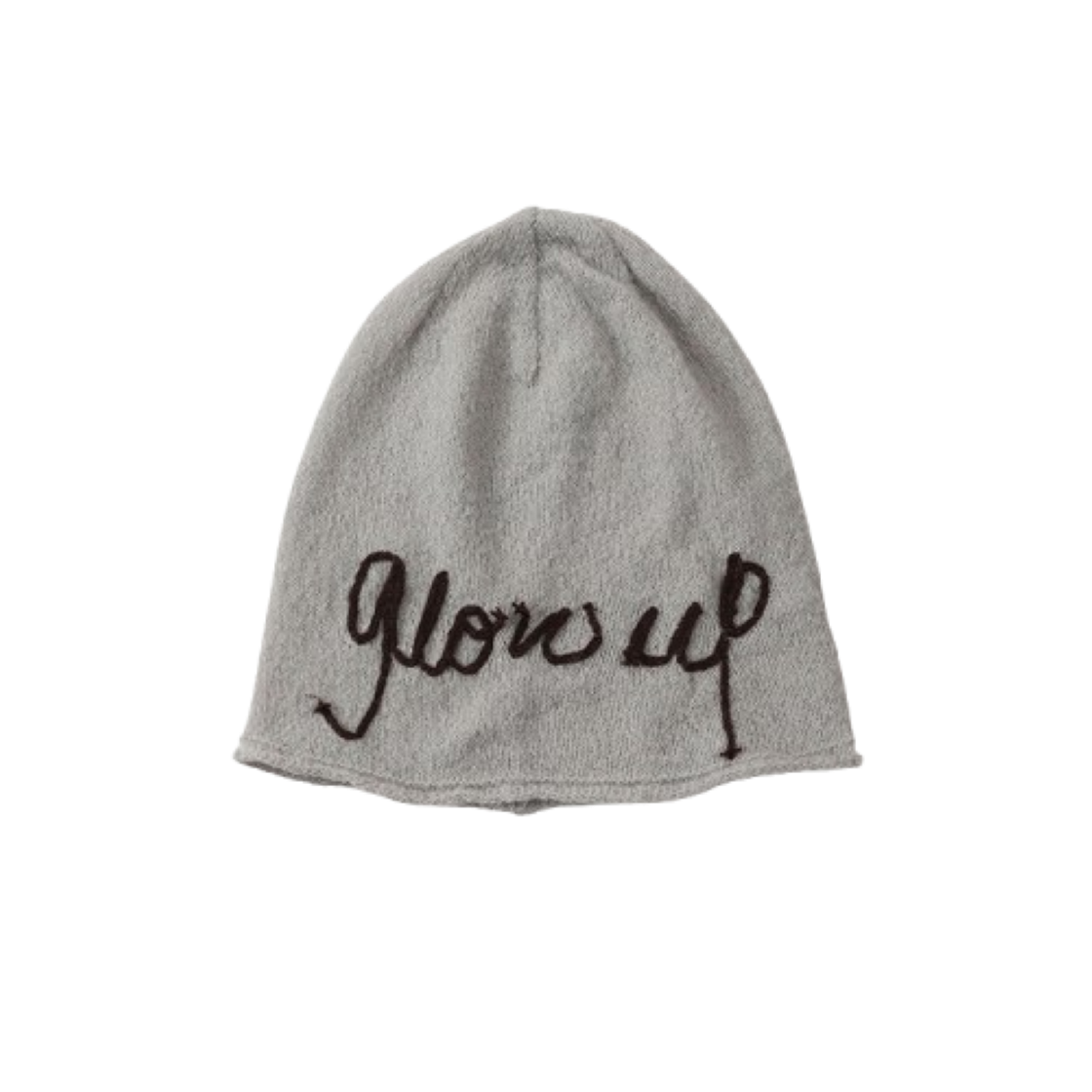 블루 선플라워 모헤어 글로우 업 비니 그레이(Blue Sunflower Mohair Glow Up Beanie Grey)