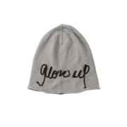 Blue Sunflower Mohair Glow Up Beanie Grey