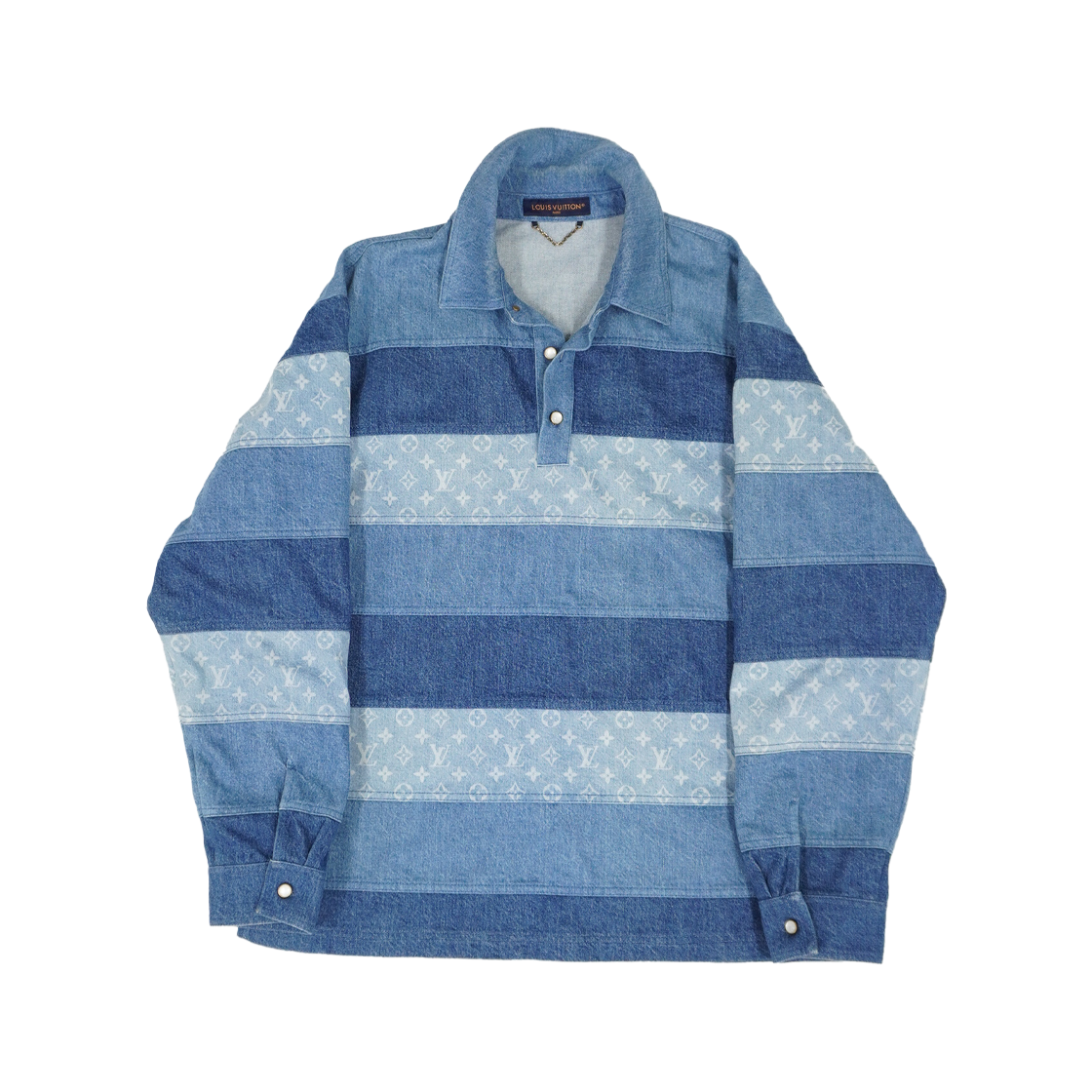 IT759BIB9FWE Louis Vuitton Denim Work Shirt 1AFQBV