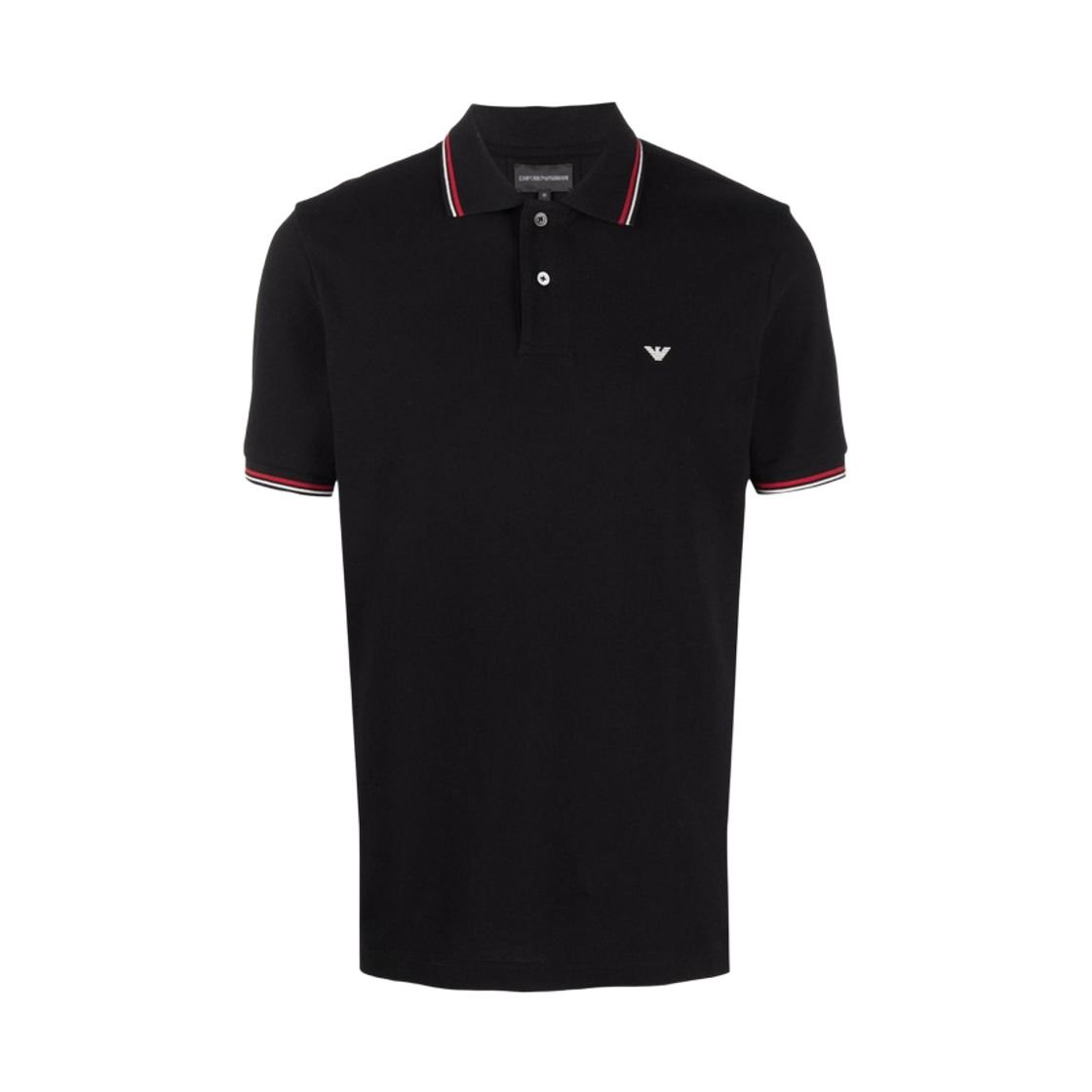 8N1FB31JPTZ0999 Emporio Armani Cotton Polo T-Shirt Black
