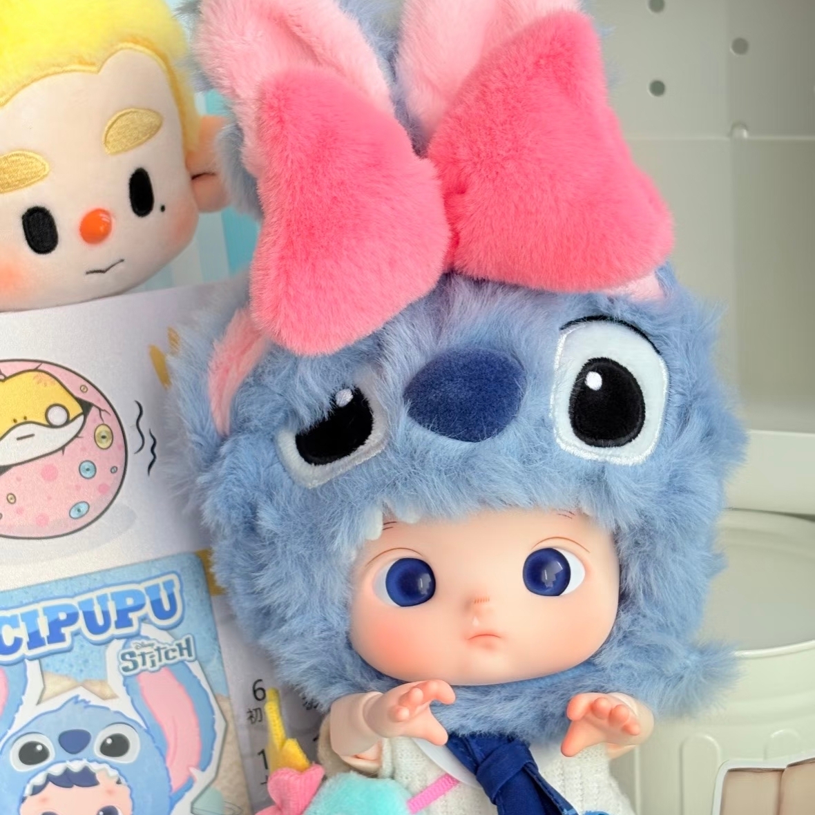 Pop Mart Hacipupu Stitch 1/8 BJD 착용 스타일 - 1