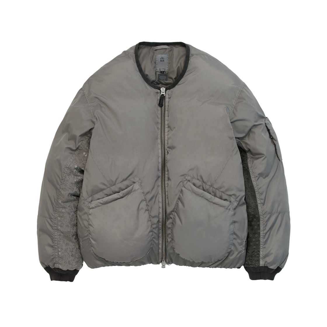 PL5LDW0005G8 Polyteru Floral Down Liner Jacket Sage