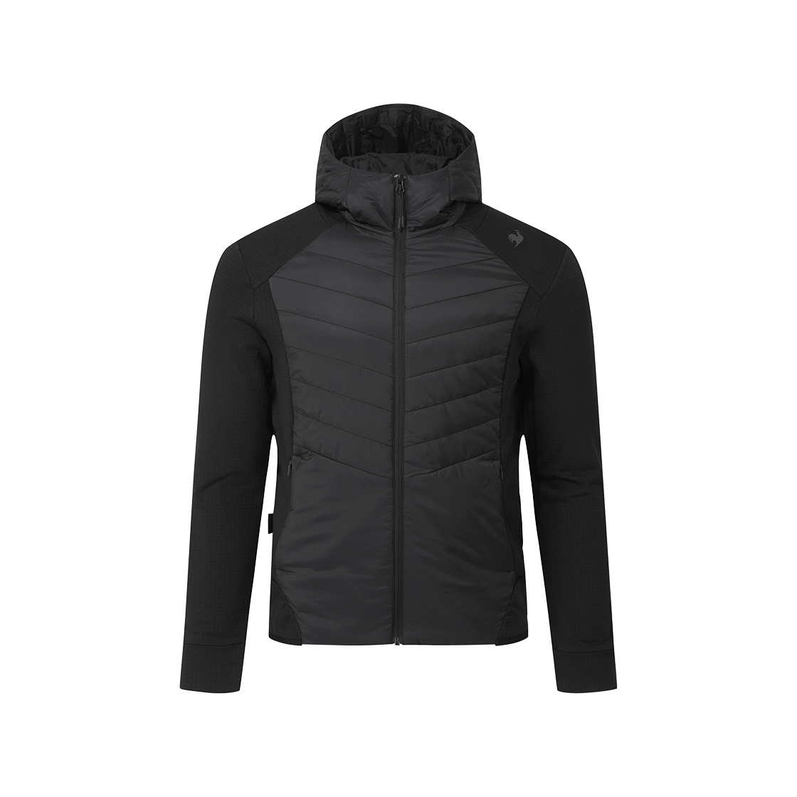 QQ423EPDO3_BLK0 le coq sportif Hybrid 3M Thinsulate Padded Zip-Up Jacket Black