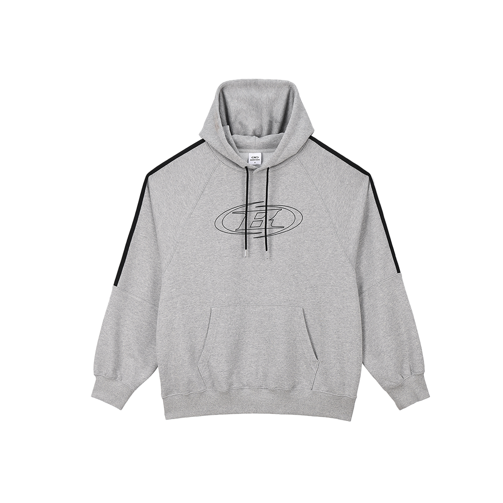 본투윈 스트로크 B 트랙라인 후디 멜란지그레이