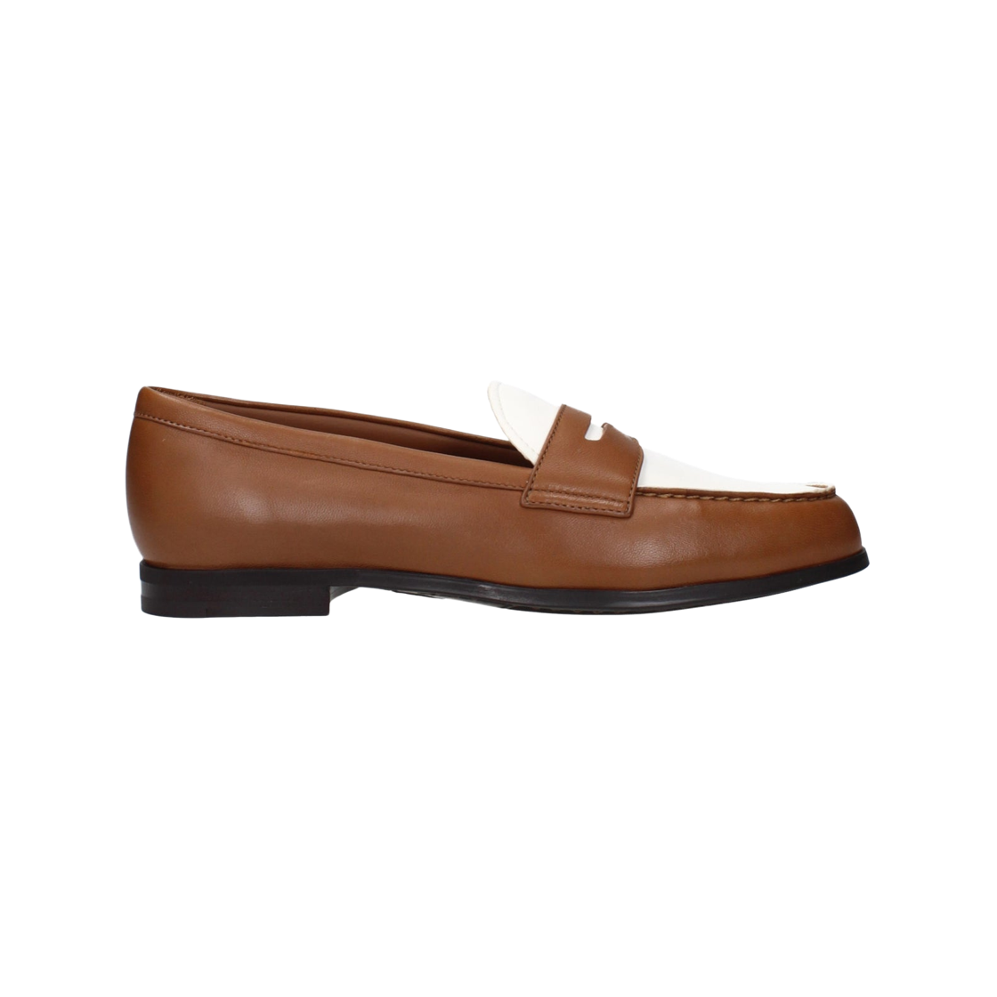 (W) 처치스 나탈리 로퍼 브라운 화이트((W) Church's Natalie Loafer Brown White)