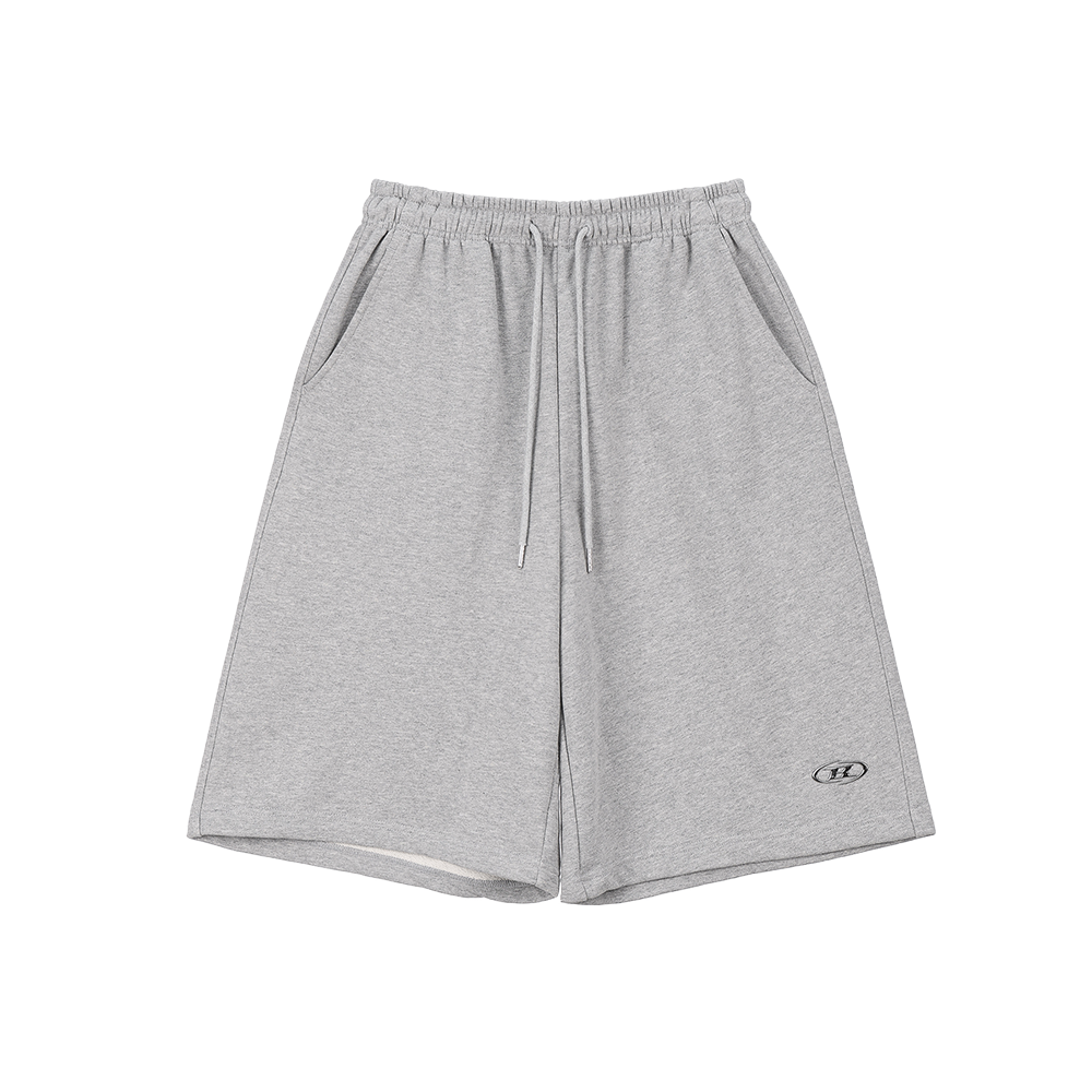 BG3WSP173MG BORN TO WIN W Silver B Bermuda Pants Melange Grey