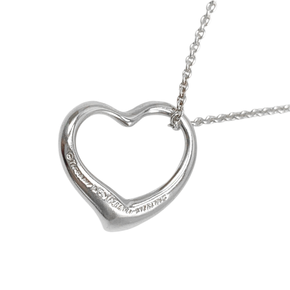 티파니앤 엘사 퍼레티 오픈 하트 22mm 목걸이 풀구성 NO.90(Tiffany & Co. Elsa Peretti Open Heart 22mm Necklace Full Set No. 90)