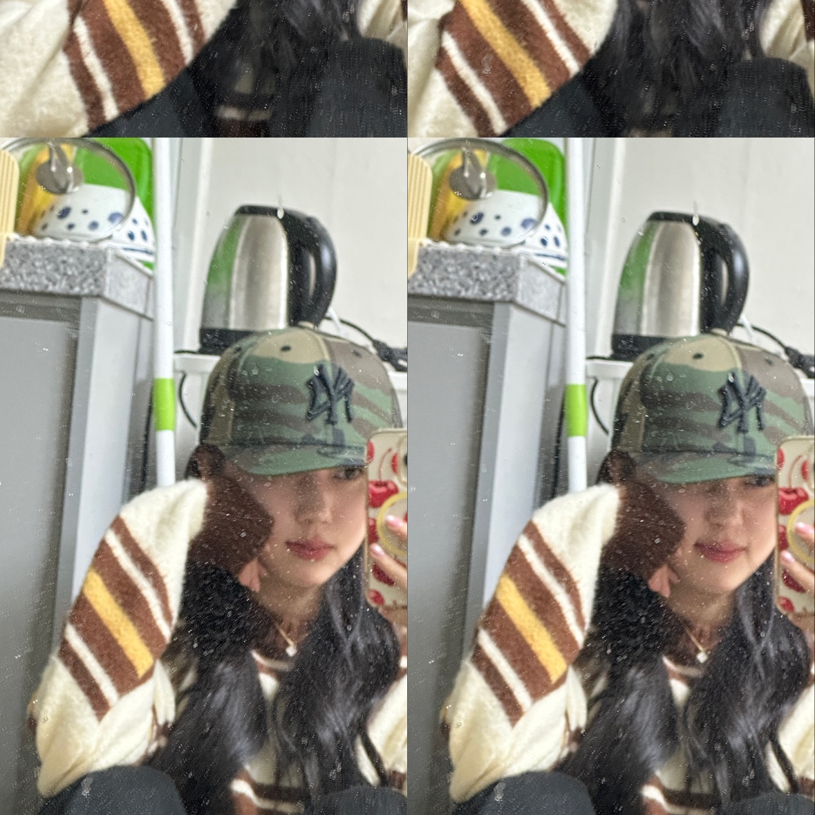 New Era MLB New York Yankees Basic Unstructured Ball Cap Woodland Camo 착용 스타일 - 2