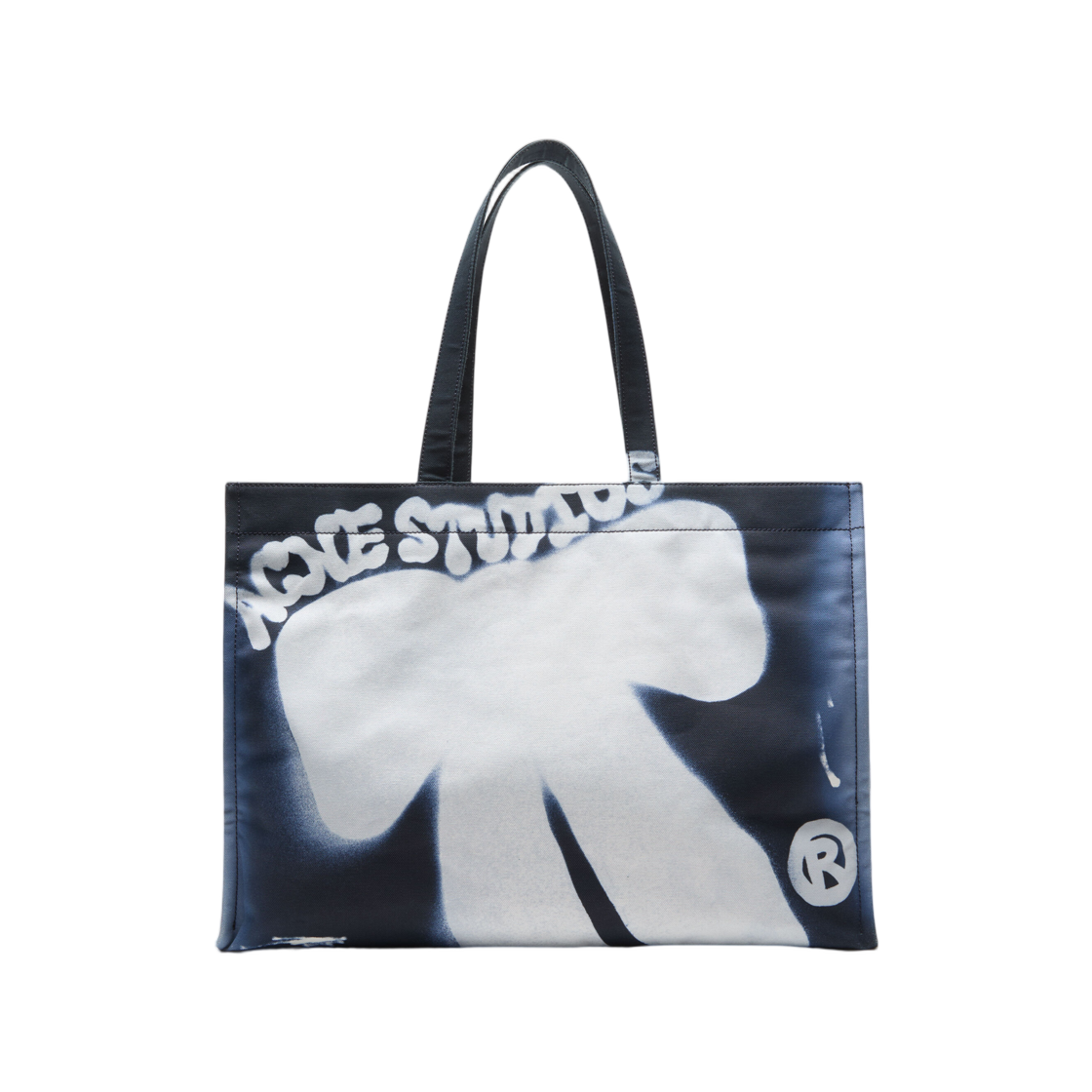 C10288-885 Acne Studios Logo Shopper Tote Navy Blue