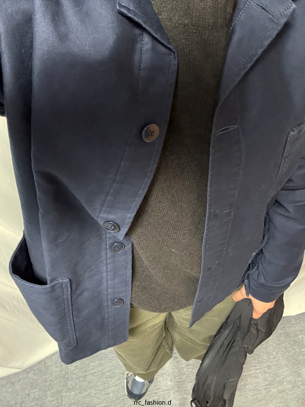 New Balance 991 Made in UK Navy 착용 스타일 - 4