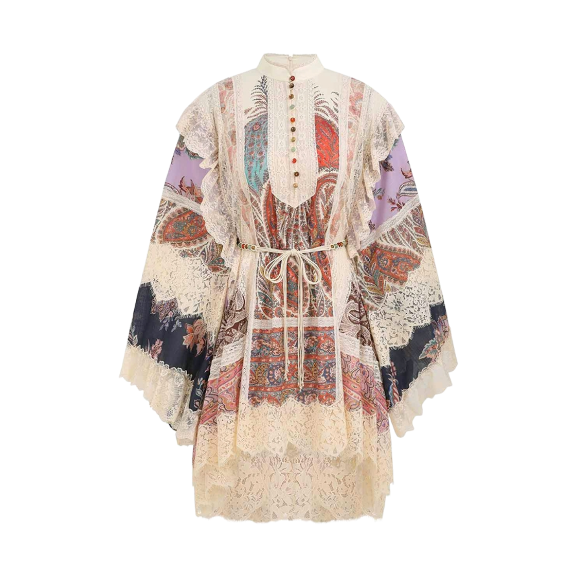 3308DSS251 (W) Zimmermann Rhiannon Billow Mini Dress Spliced