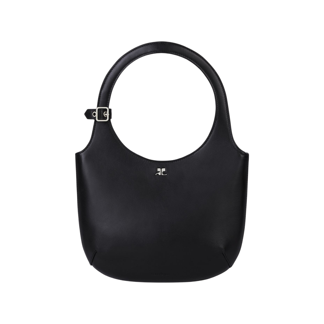 325GSA102CR00659999 Courreges Holy Leather Bag Black