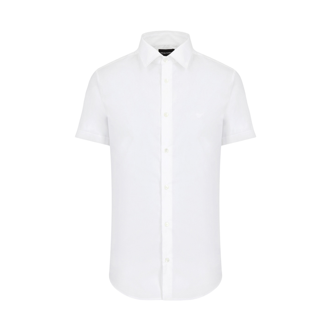 8N1C911NI9Z0100 Emporio Armani Stretch Nylon Short Sleeve Shirt White
