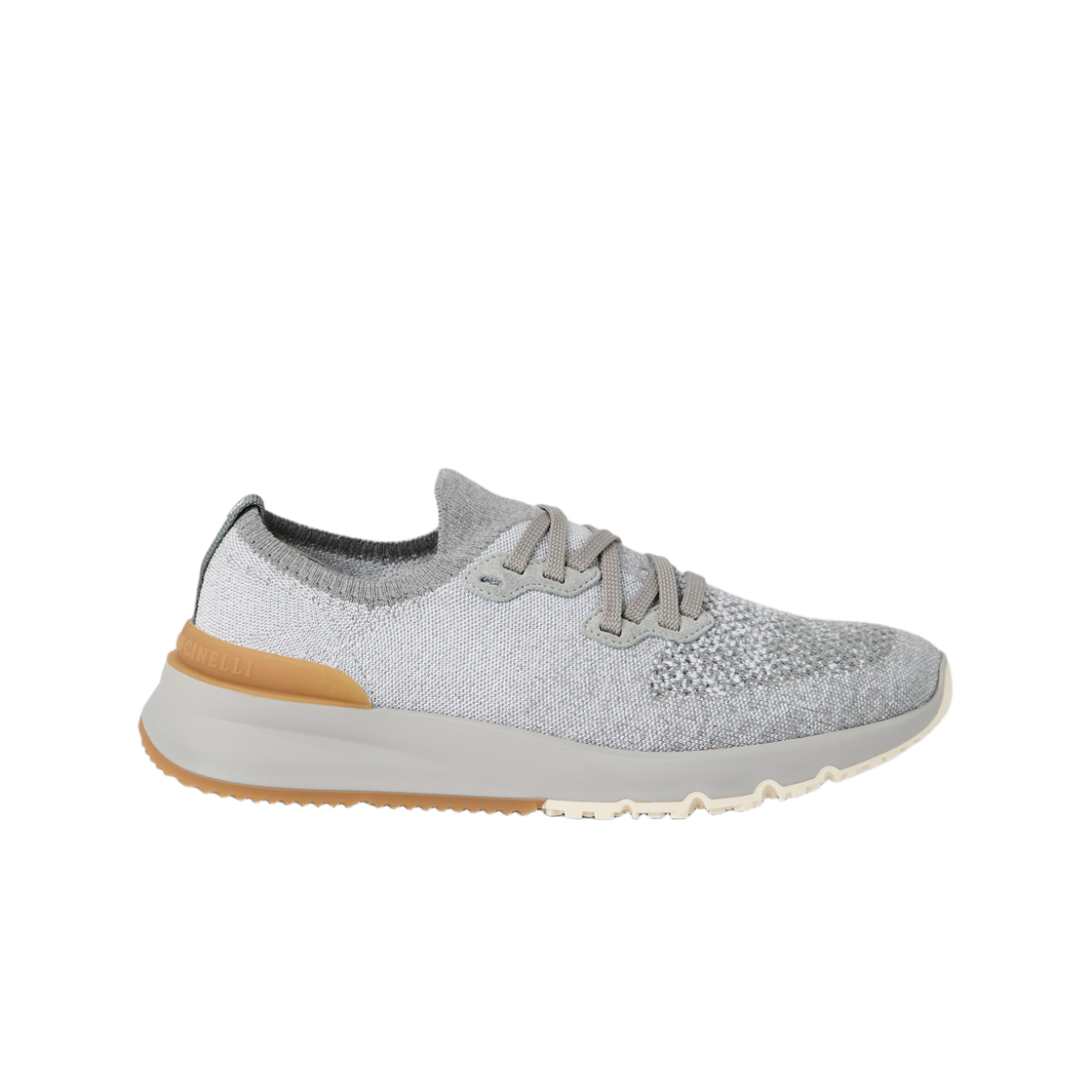 브루넬로 쿠치넬리 코튼 신 니트 러너 라이트 그레이(Brunello Cucinelli Cotton Chine Knit Runners Light Grey)