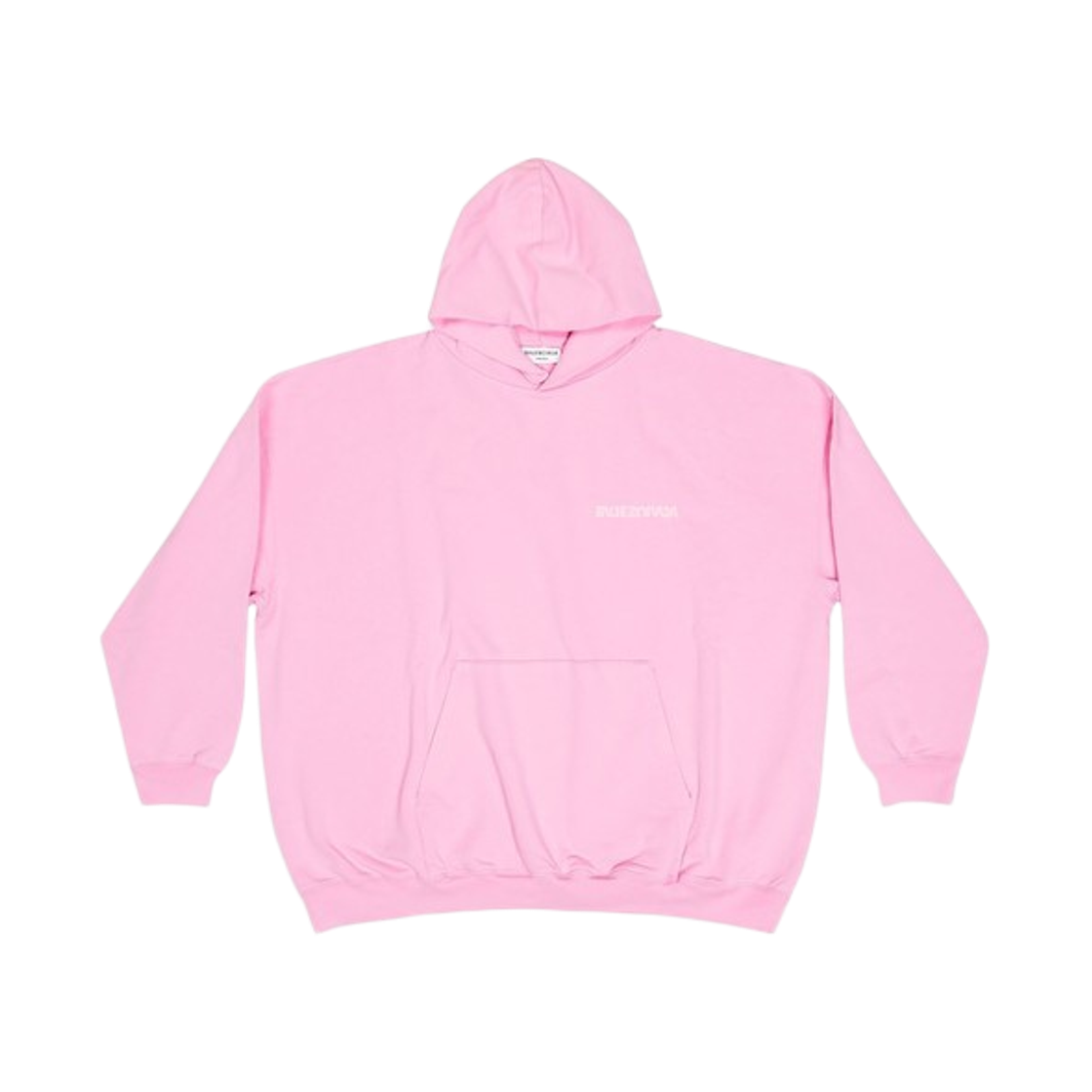 620947TLVB45000 Balenciaga Large Fit Hoodie Pink