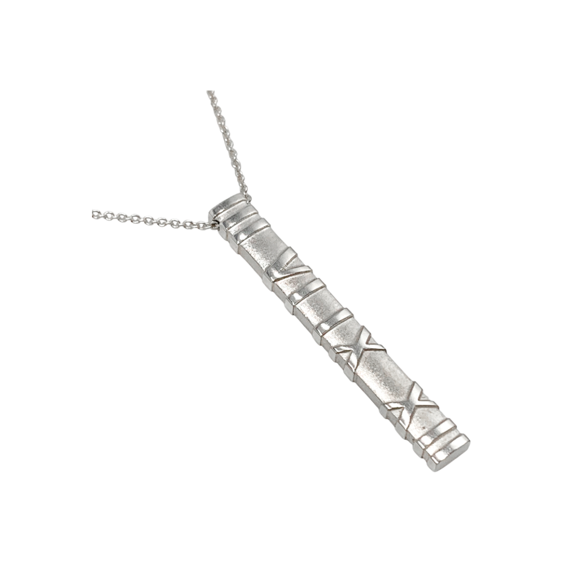 IT3VDR4P2ALW Tiffany & Co. Atlas Pendant Silver Necklace No. 106