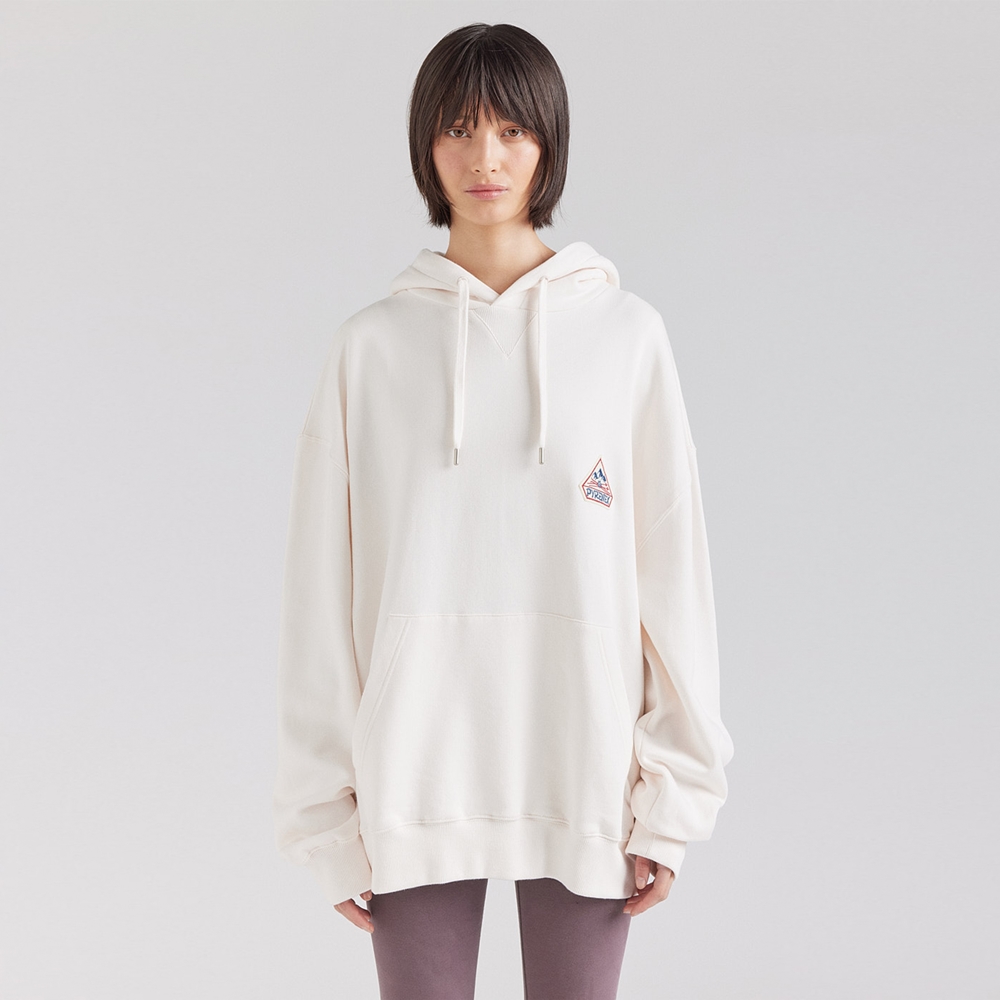 피레넥스 (24FW) 저니 후디 인 오가닉 코튼 - 착(Pyrenex (24FW) JOURNEY Hoodie in organic cotton - Chalk) - 3