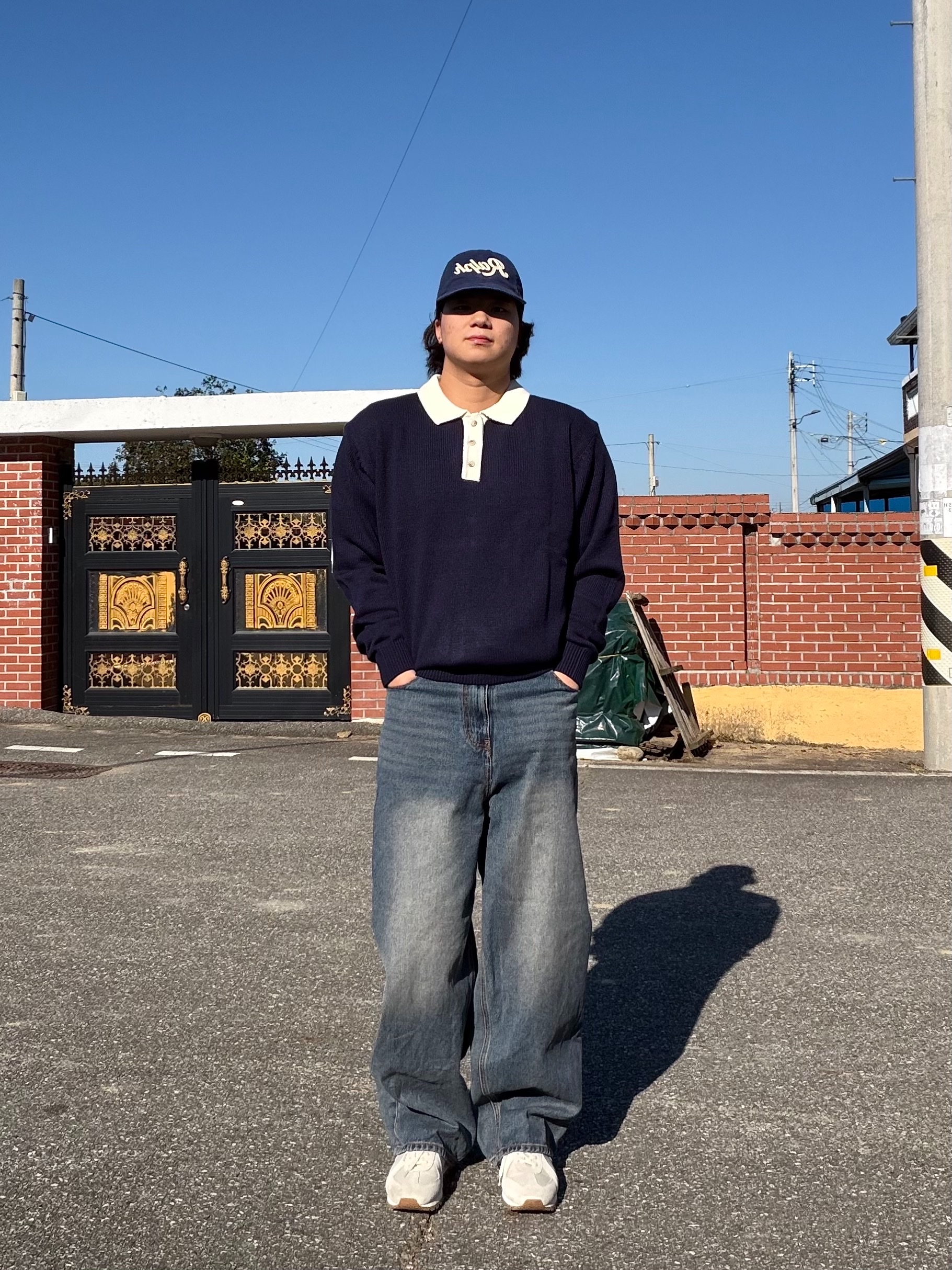 [20% 적립] Polo Ralph Lauren Applique Twill Ball Cap Newport Navy - 25SS 착용 스타일 - 1