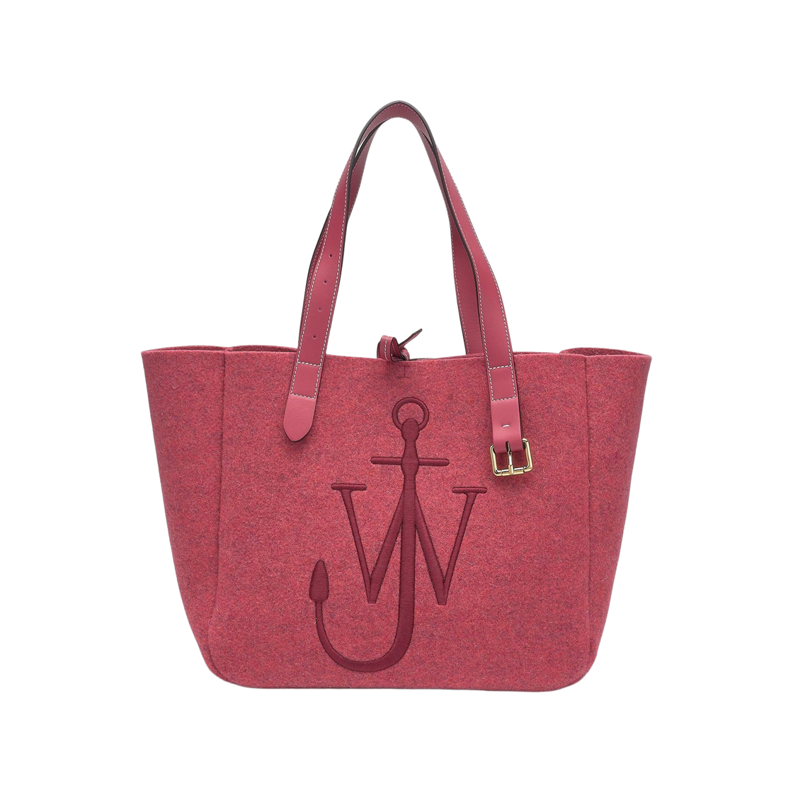 HB0243FA0146487 JW Anderson Belt Logo Tote Bag Red