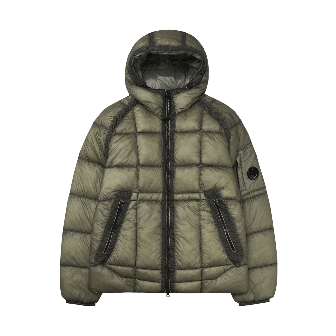 C.P. 컴퍼니 D.D. 쉘 후드 다운 자켓 펀가이 그레이 - 25FW(C.P. Company D.D. Shell Hooded Down Jacket Fungi Grey - 25FW)