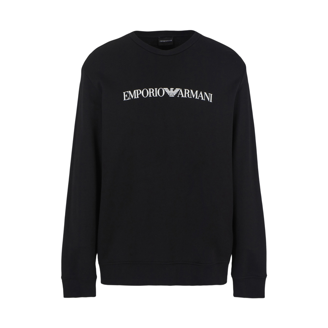 8N1MR61JRIZF009 Emporio Armani Logo Print Sweatshirt Black