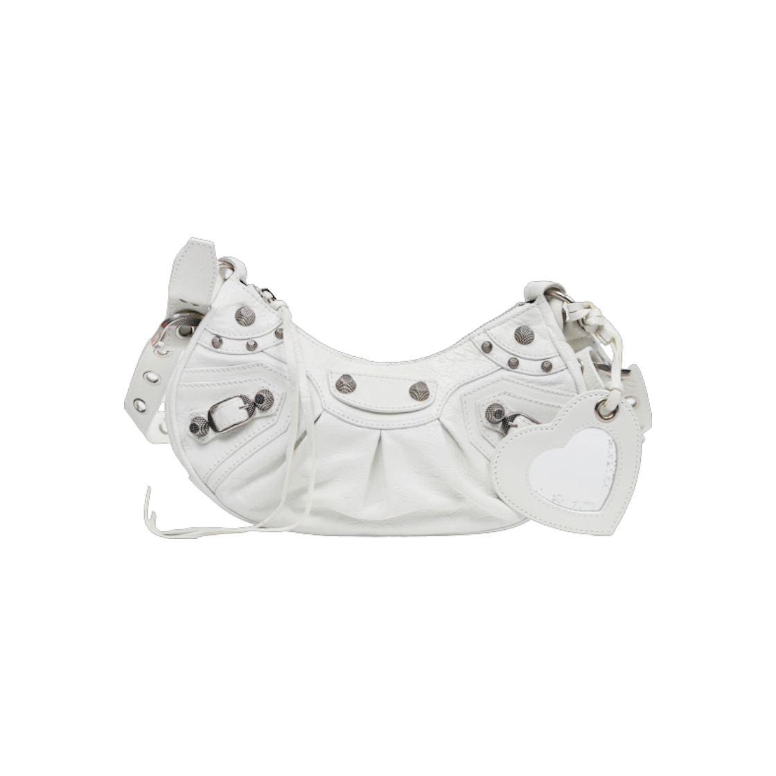 ITWARVJLJPT7 Balenciaga XS White Le Cagole Shoulder Bag D-A40317