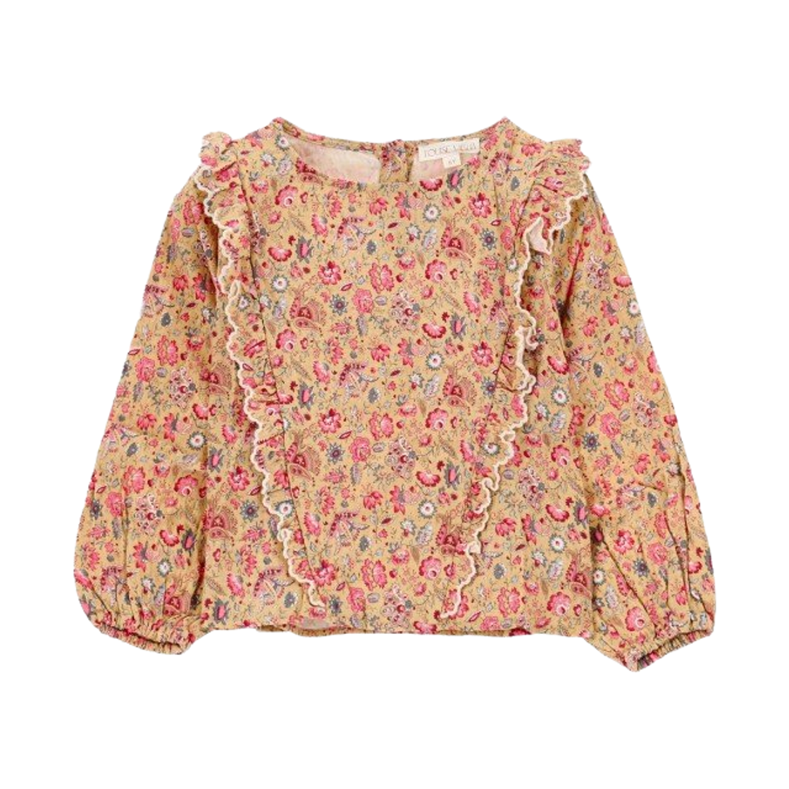 (키즈) 루이스 미샤 투 비 블라우스 사프론 플라워 필드((Kids) Louise Misha To Be Blouse Saffron Flower Field)