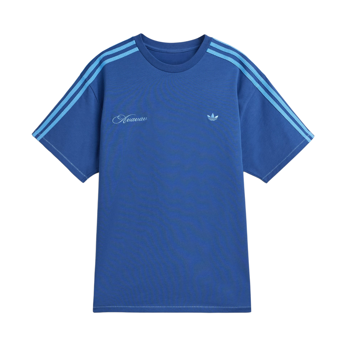 (W) 아디다스 x 아바바브 티셔츠 나이트 마린 - US 사이즈((W) Adidas x Avavav T-Shirts Night Marine - US Sizing)