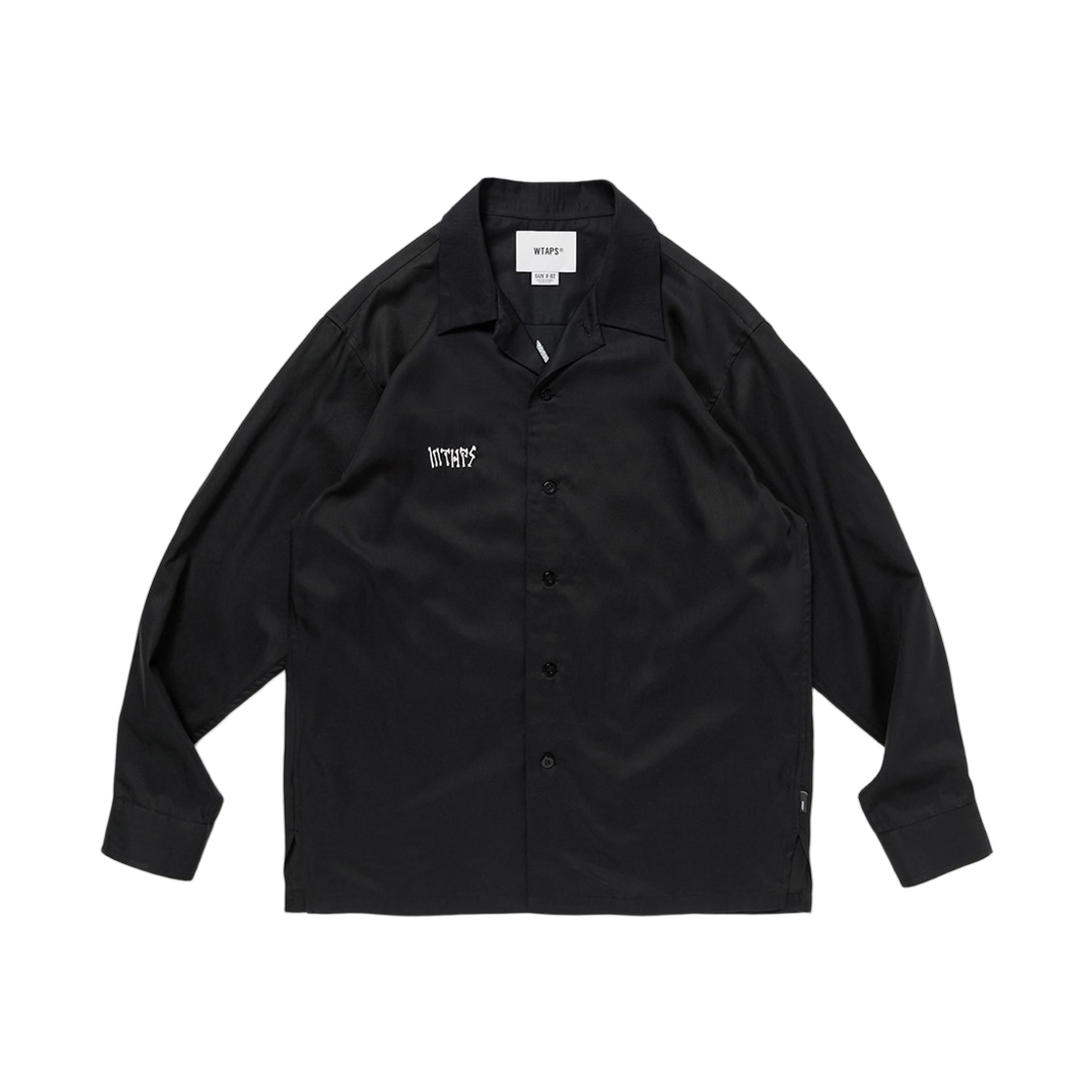 252TQDT-SHM06 WTAPS Ew Ctly Twill L/S Black