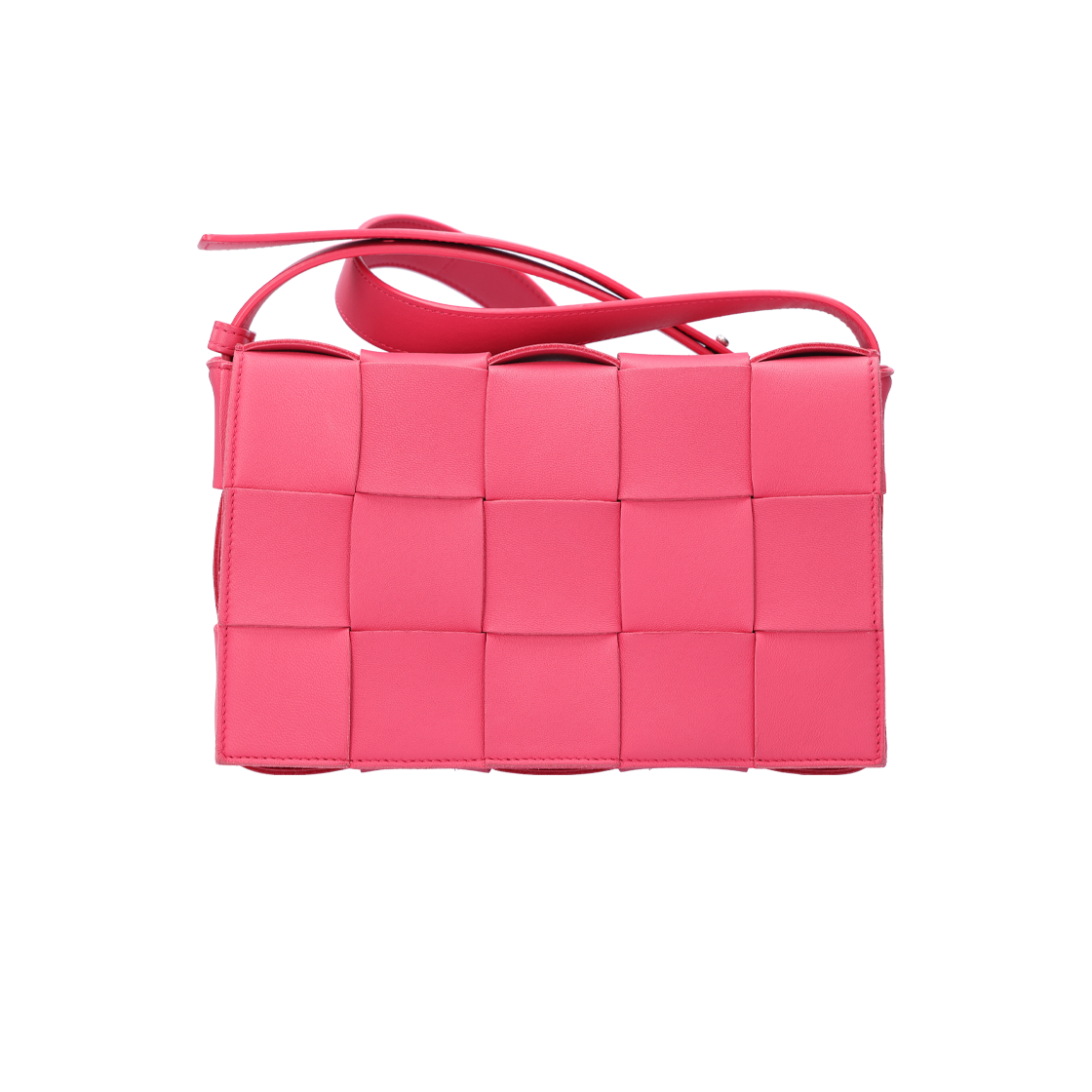 ITQOKOR6W4RE Bottega Veneta 578004 Cassette Bag in Cranberry Lambskin