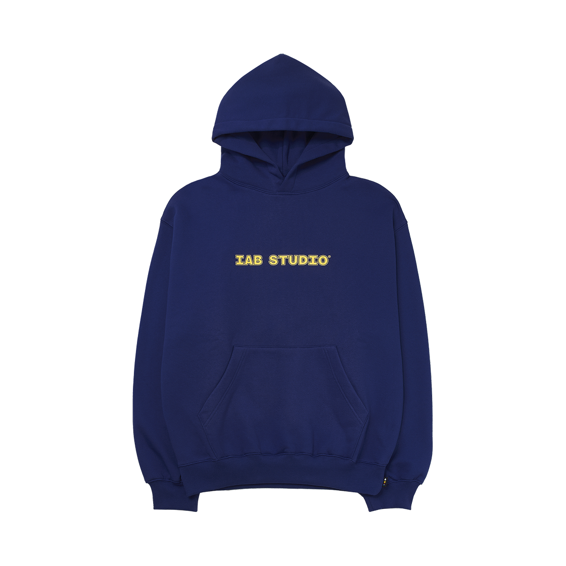 아이앱 스튜디오 아이앱 스트레이트 로고 후드 블루(IAB Studio IAB Straight Logo Hoodie Blue)