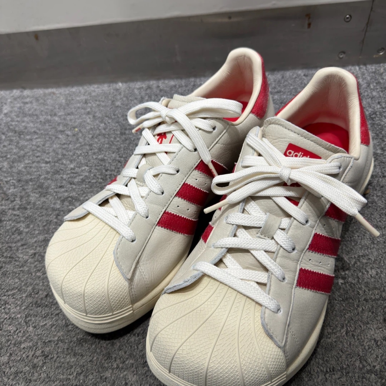 (W) Adidas x Avavav Superstar Crystal White Supplier Colour 착용 스타일