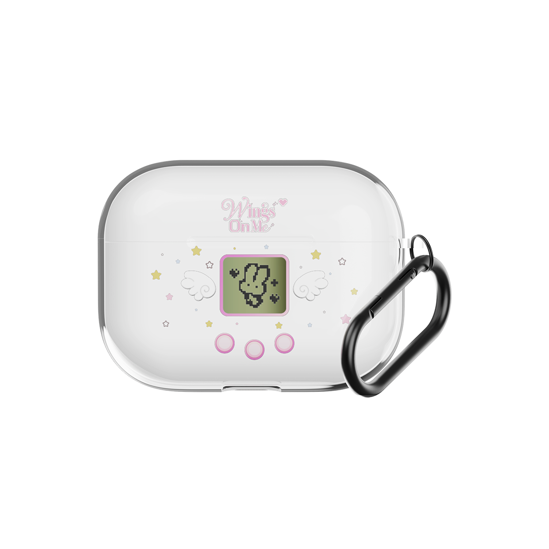 S800390001 [KREAM 단독] Sinjimoru x Modimood AirPods Transparent Case Aesthetic Angel Sweet Carabiner Keyring Tamagotchi