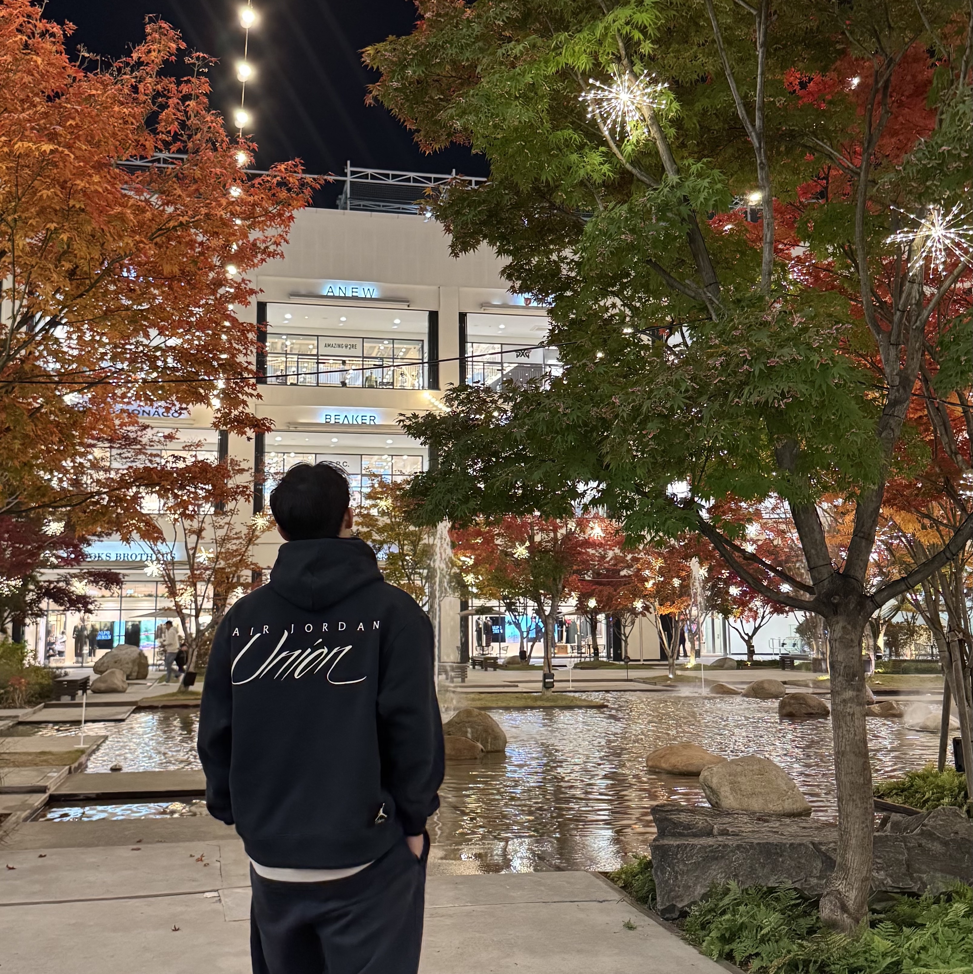 Jordan x Union Fleece Hoodie Black - Asia 착용 스타일