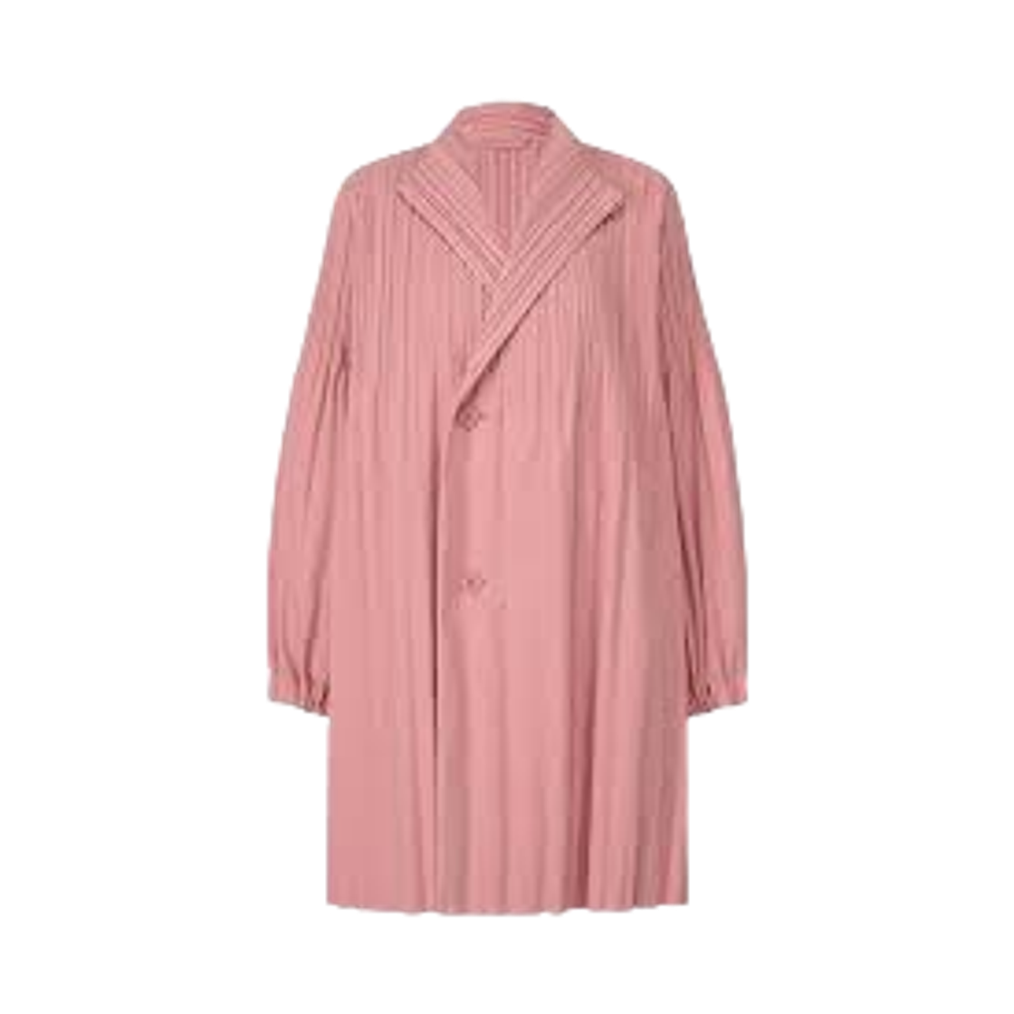 PP58-ZA892-28 (W) Pleats Please Issey Miyake Smooth Coat Rose Pink