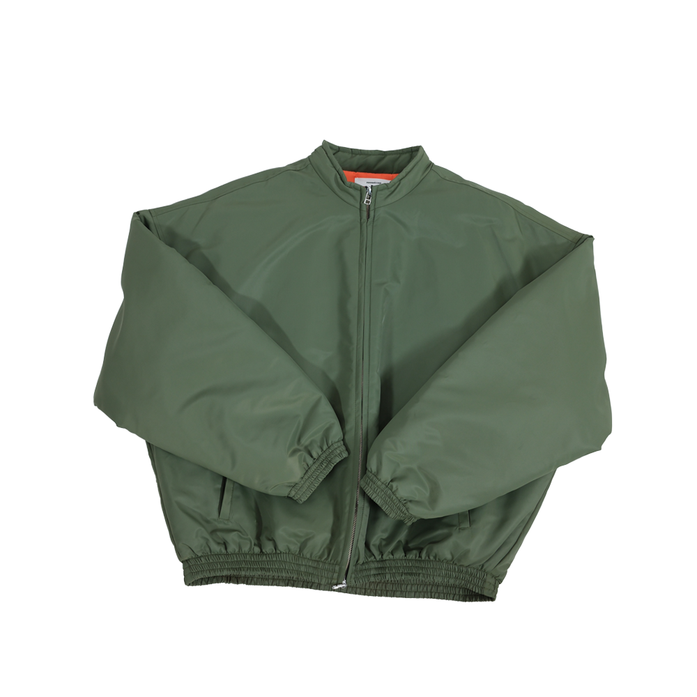 논노드 러스터 봄버 재패니스 새틴 카키(Nonnod Luster Bomber japanese Satin Khaki)