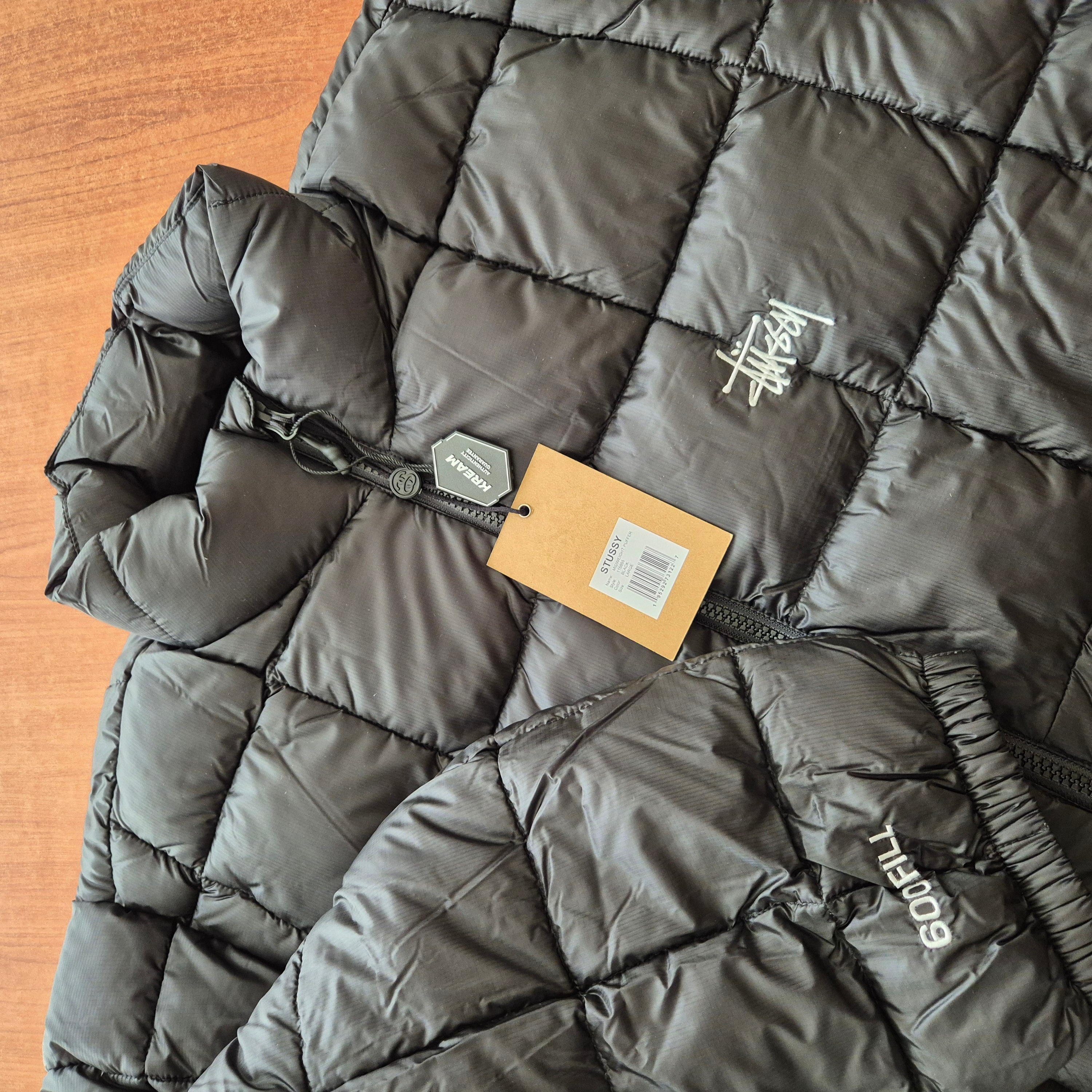 Stussy Midweight Puffer Black 착용 스타일