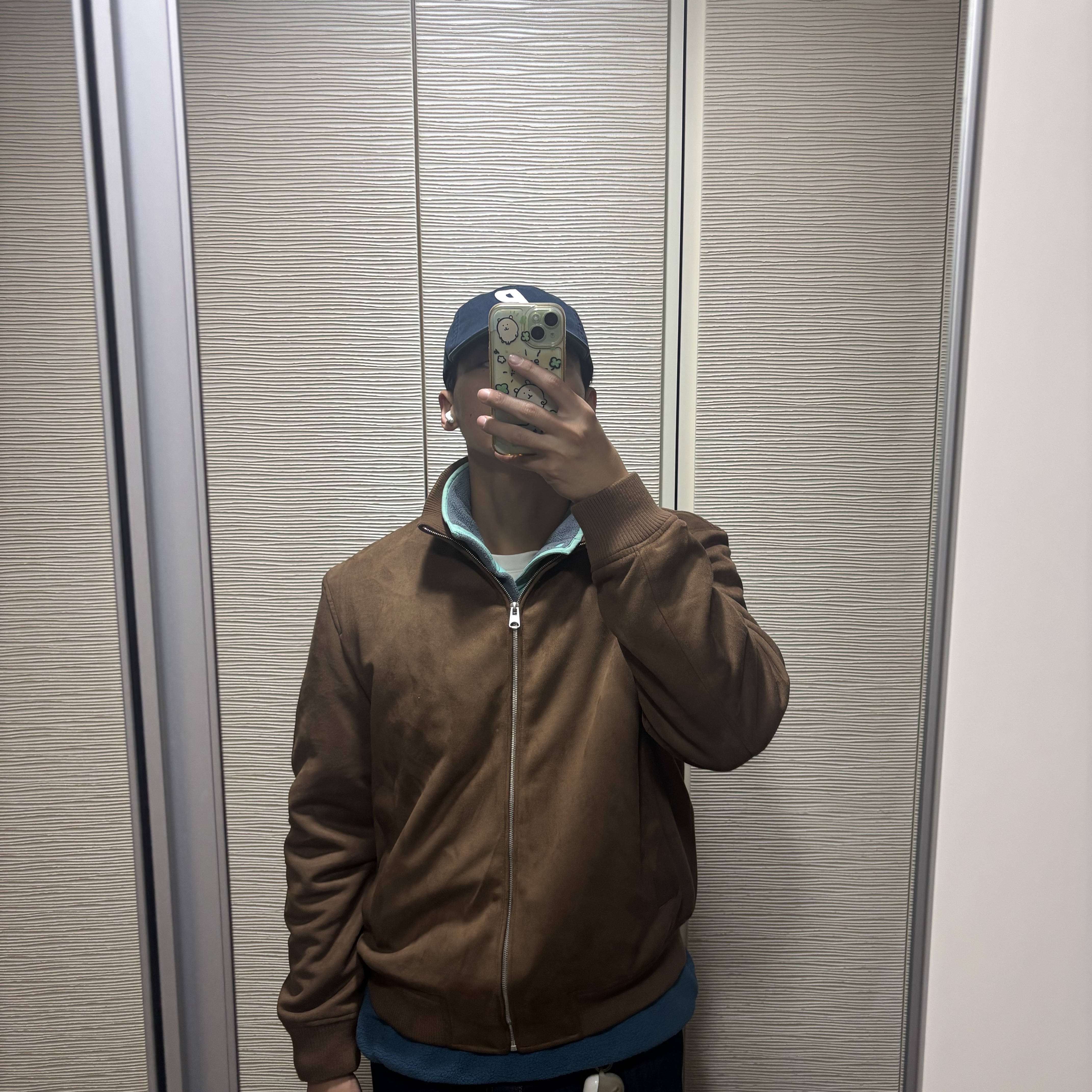 Palace Harris Tweed P 6-Panel Navy - 24FW 착용 스타일 - 3