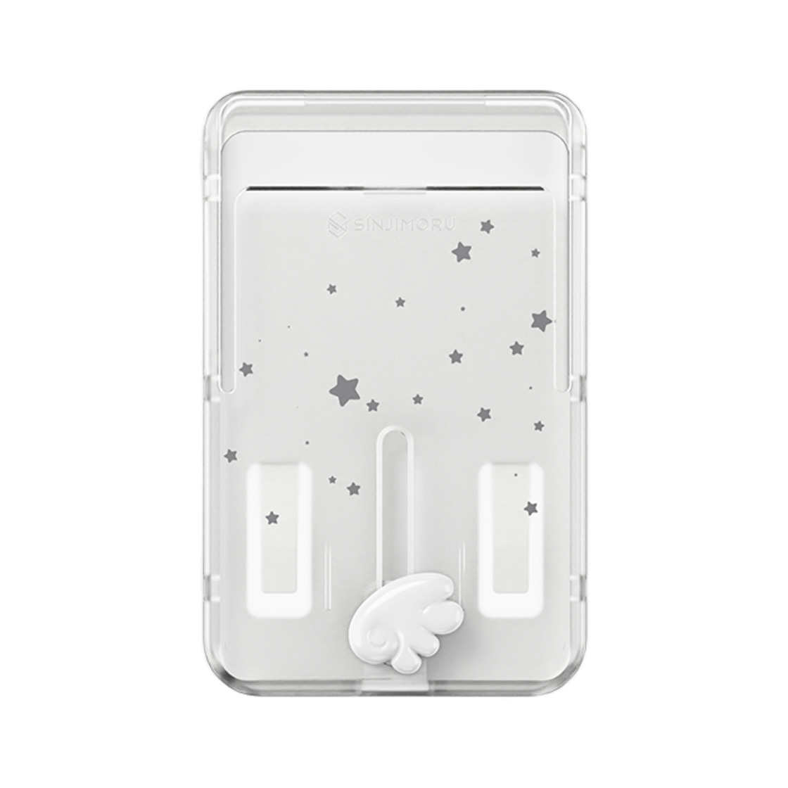 신지모루 x 모디무드 맥세이프 카드지갑 3장 수납 케이스 미드나잇윙업(Sinjimoru x Modimood MagSafe Card Wallet 3-Card Storage Case Midnight Wing Up)