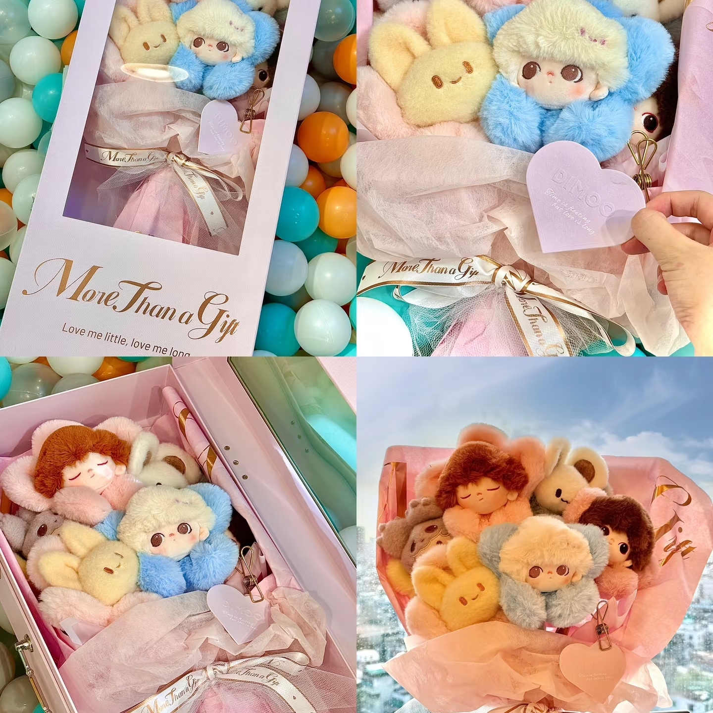Pop Mart Dimoo Gift Bouquet Box 착용 스타일 - 1