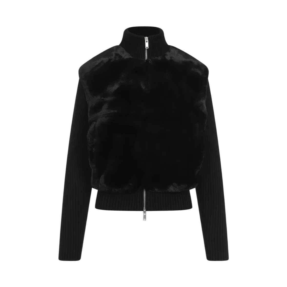 M34LK656292 (W) Moose Knuckles Dua Bunny Sweater Jacket Black