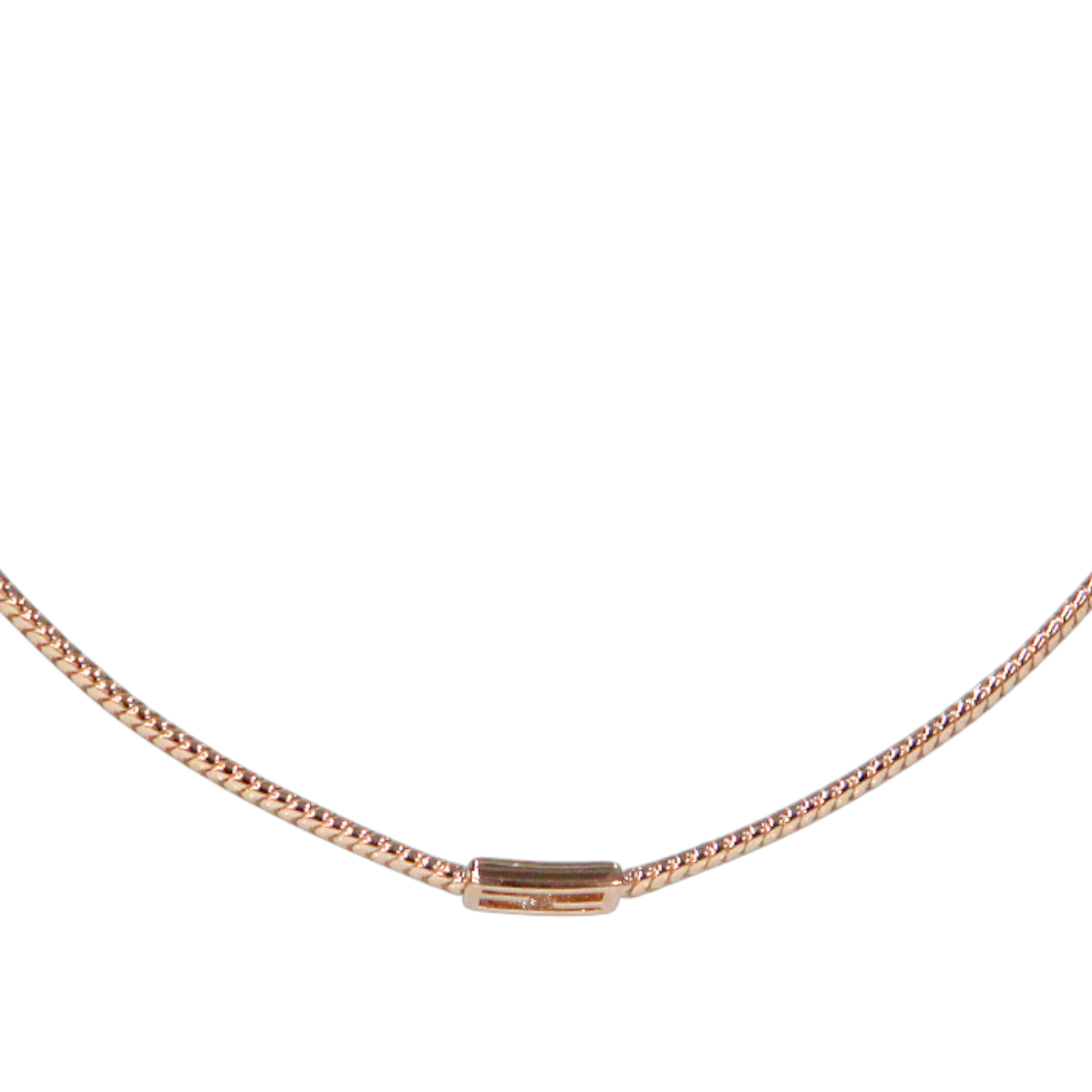 펜디 핑크 골드 컬러 바게트 초커 C-B40444(Fendi Pink Gold Baguette Choker C-B40444)