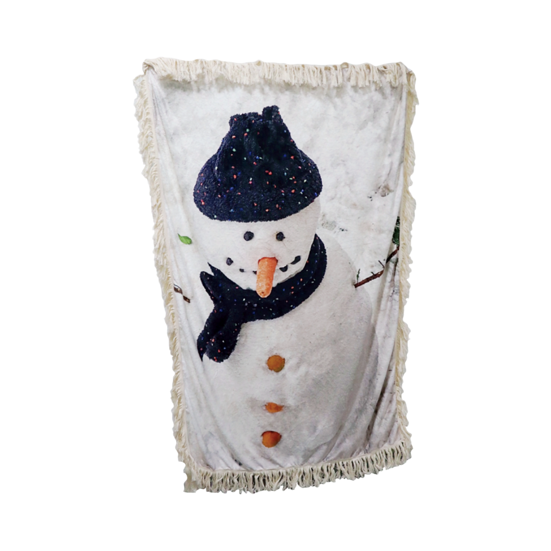 유라이크왓 네이비 스노우맨 블랭킷 (세로형)([3% 포인트 적립] you like what Navy Snowman Blanket (Vertical))