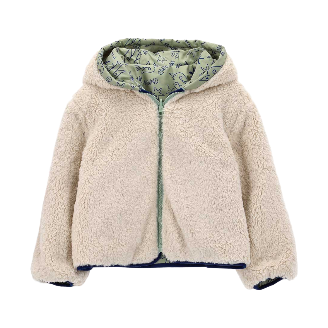 (키즈) 루이스 미샤 펠벳 리버시블 자켓 그린 블루((Kids) Louise Misha Felvet Reversible Jacke Green Blue)