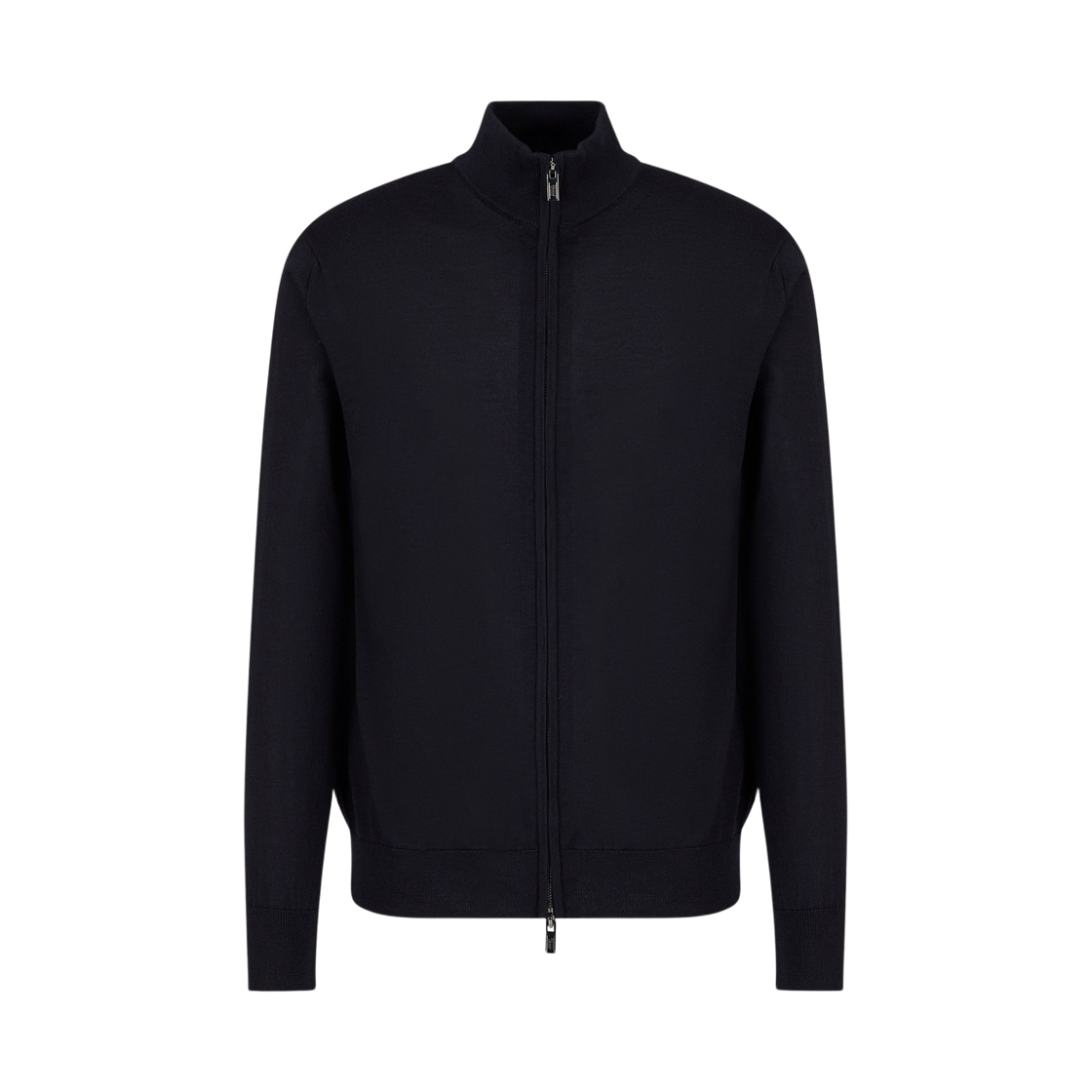 엠포리오 아르마니 버진 울 풀 지퍼 가디건 네이비 블루(Emporio Armani Virgin Wool Full Zipper Cardigan Navy Blue) - 1